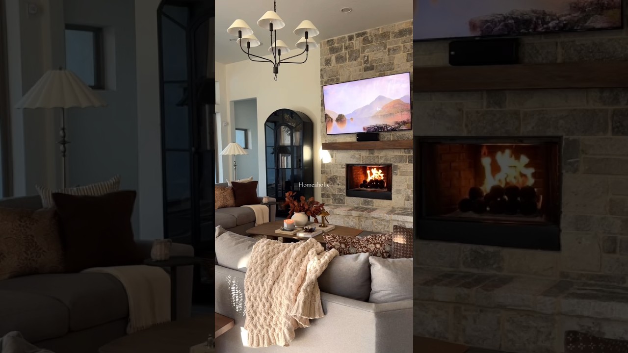 Rustic Elegance &rarr; Cozy | Modern Farmhouse #home#interiordesign#shorts#viral#trending#fyp#home#decor