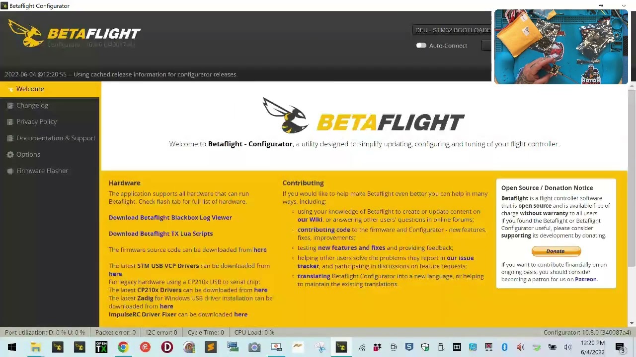 How to Flash the Mango F3 Flight Controller with BetaFlight from CycloneFPV