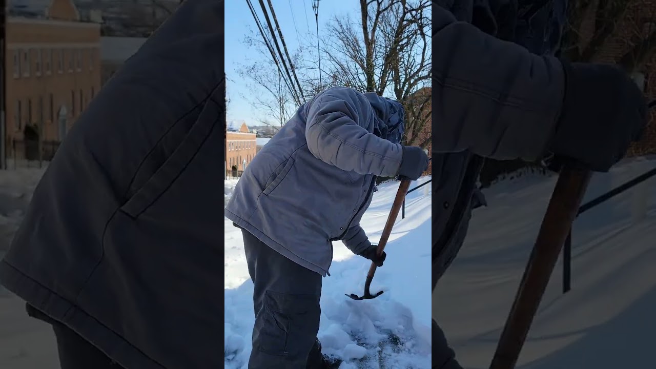 Snow on ice cleanup 