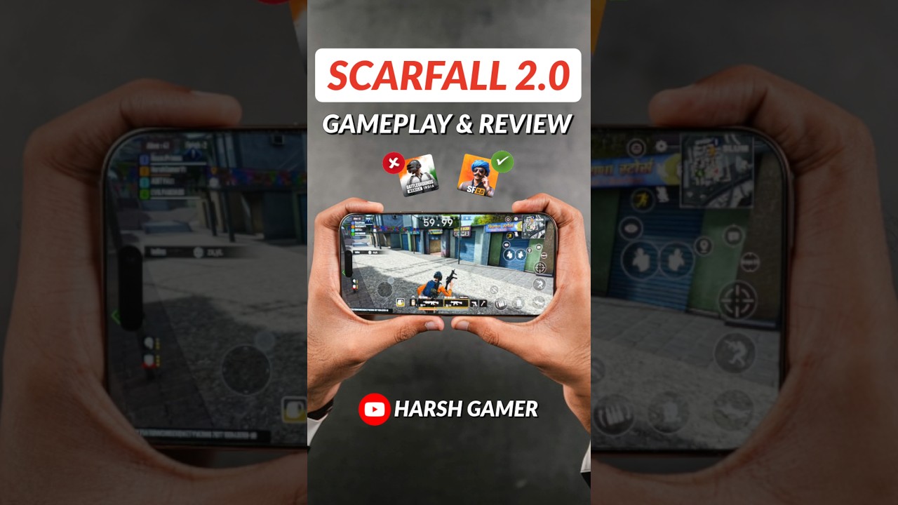 ScarFalll 2.0 Game Review & Gameplay in 1 Minute | Indian BGMI - Good or Bad? 🤔