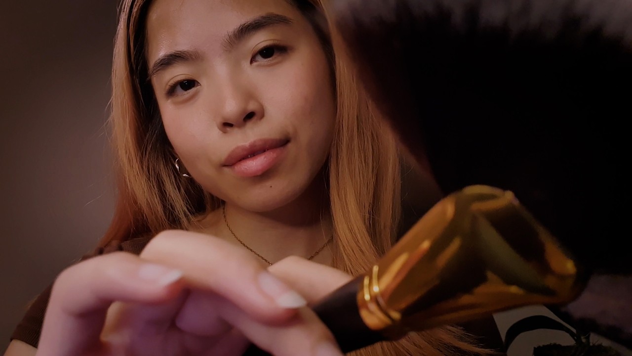 Please go to sleep 🥹 I'll brush your face ever so softly 💕 ASMR