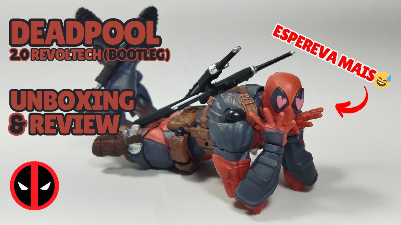 Podia Ser Melhor😅 DEADPOOL Revoltech 2.0 BOOTLEG UNBOXING & REVIEW