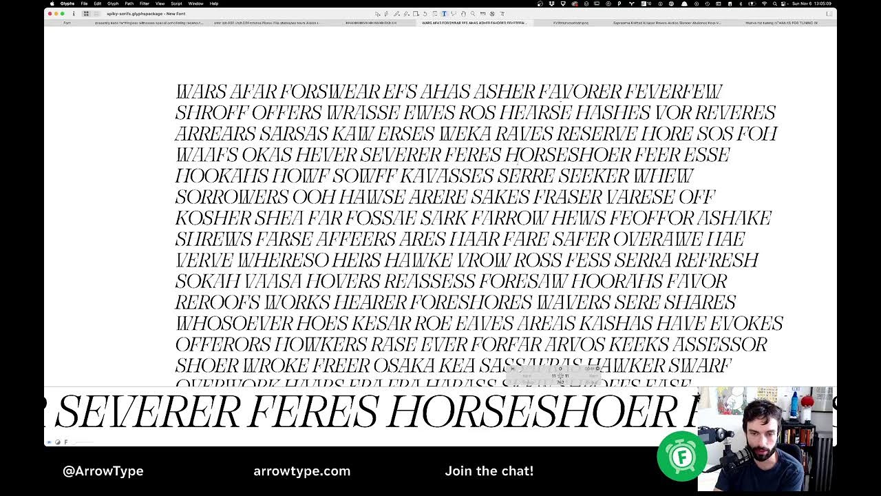 Fontathon: Type Design Live Stream!