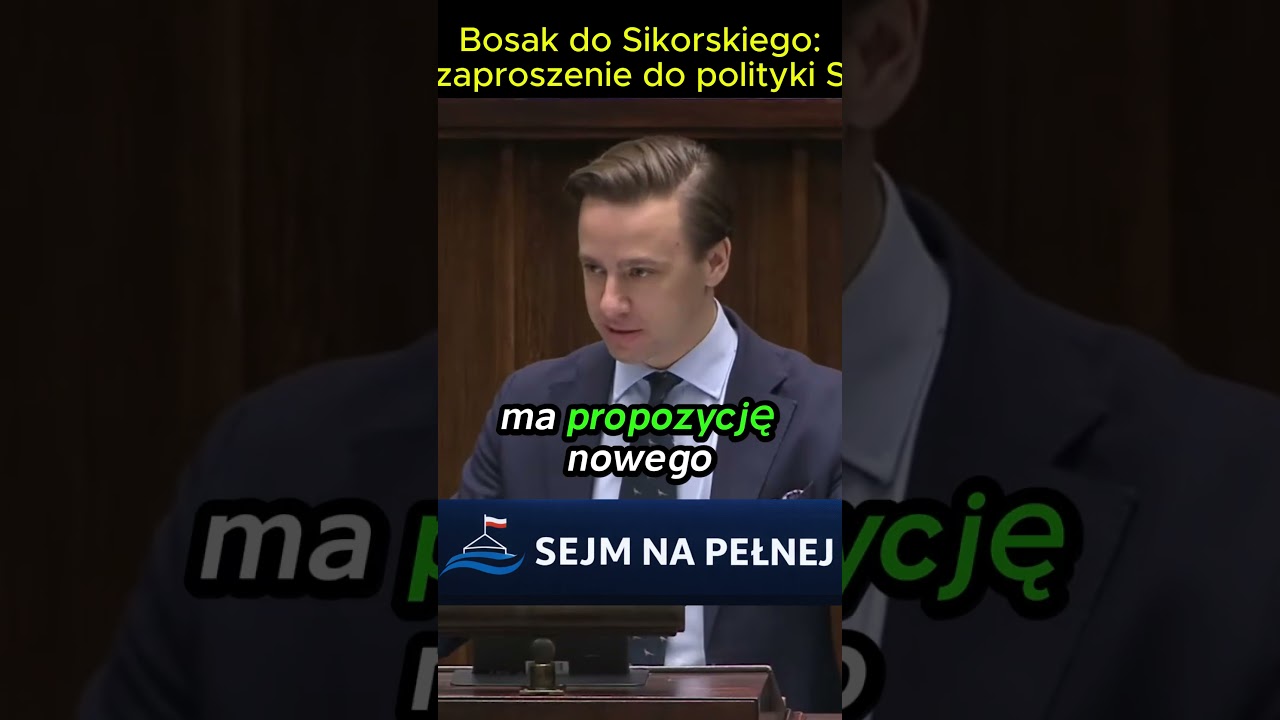 Bosak vs Sikorski w Sejmie: &bdquo;Polityka siły&rdquo;