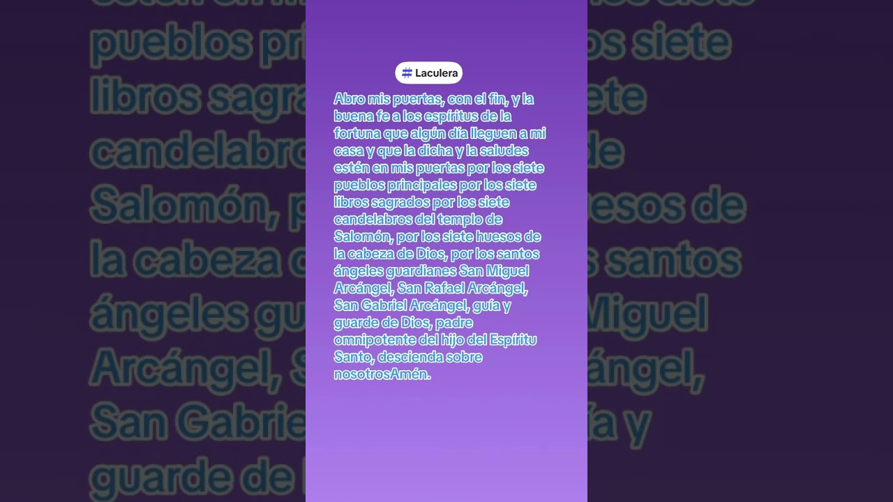Esta es la oraci&oacute;n a las siete puertas de la fortuna, para que pidan ￼ desde hoy en mis votos