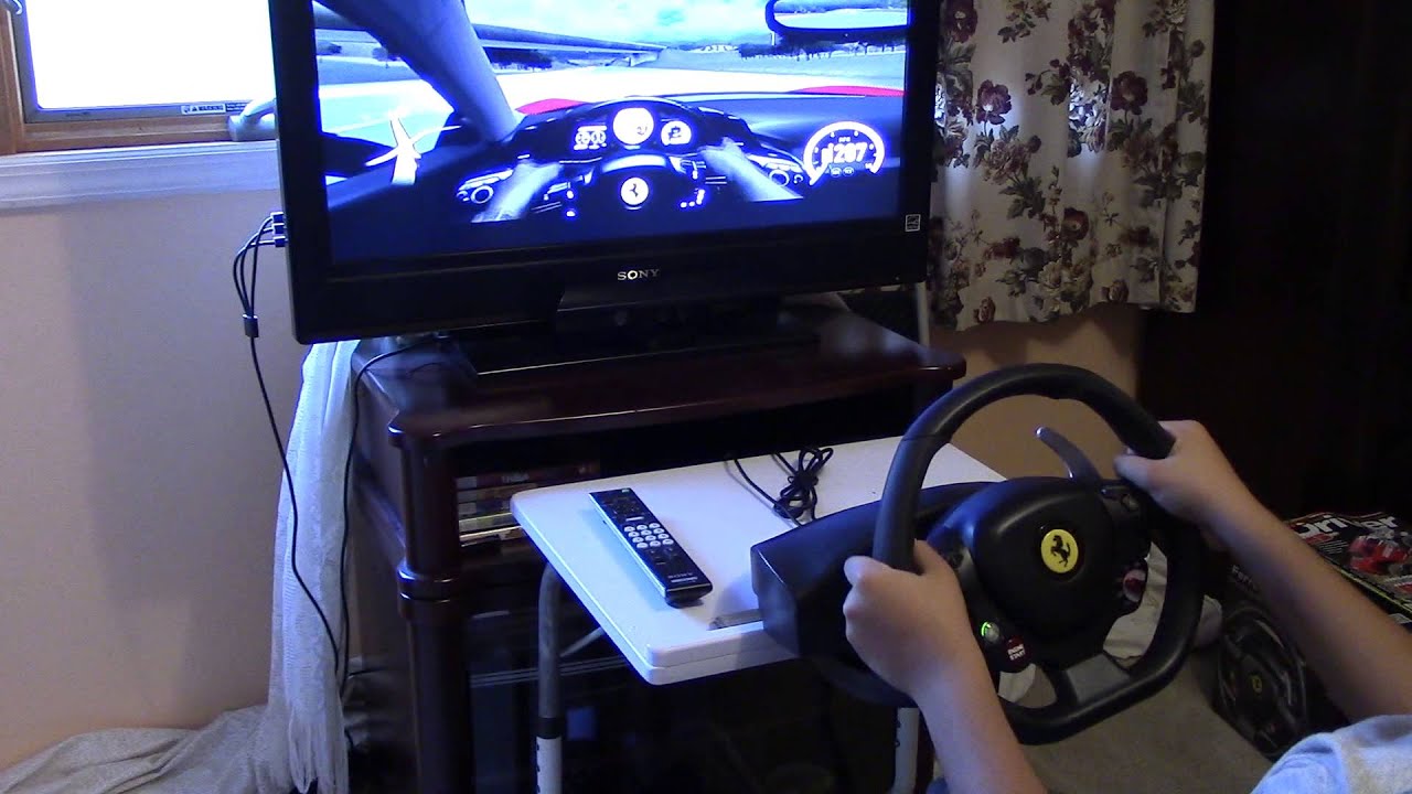 Xbox 360 Thrustmaster Ferrari 458 Italia Wheel Review