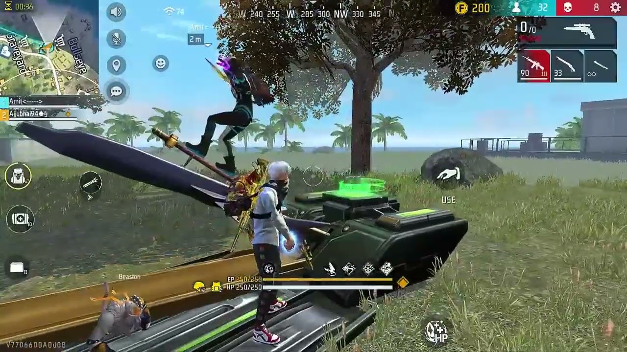 Total Gaming! 1 HP OP DUO VS SQUAD AJJUBHAI AND DesiGamers_ BEST NEW GAMEPLAY - GARENA FREE FIRE