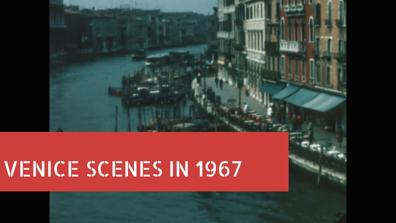 Venice Scenes in 1967 Archive footage