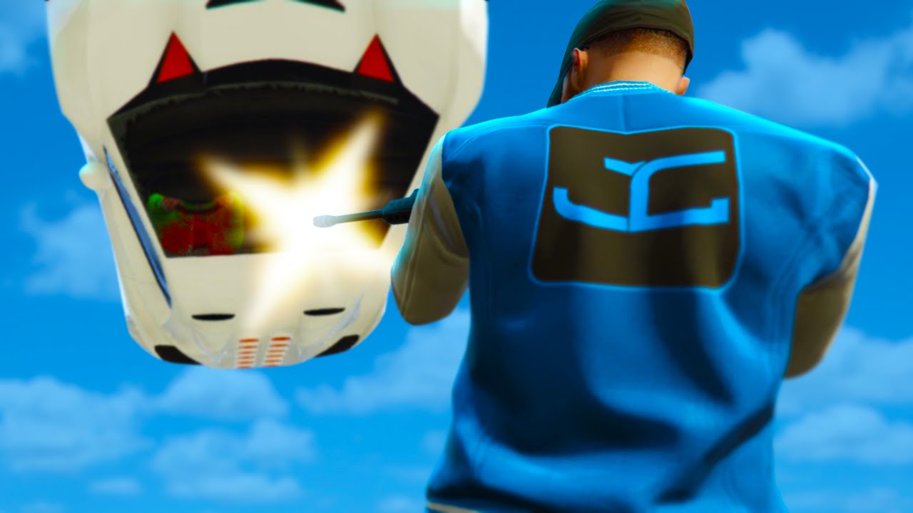 GTA 5 Funny Moments - SNIPE THE FLYING STUNTER! (GTA 5 Funny Moments)