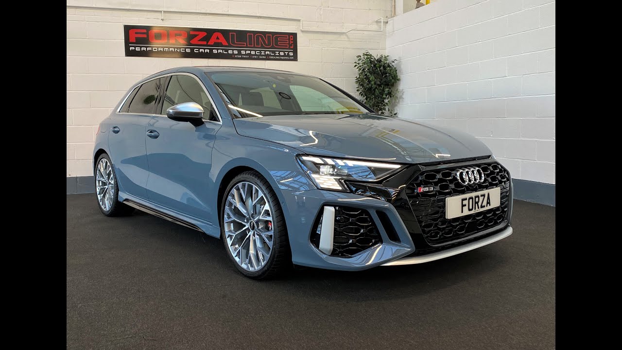 *The New 2021 Audi RS3 Hatch* Kemora grey, RS Sports Exhaust, Ready to Go, FORZALINE LTD.. FOR SALE