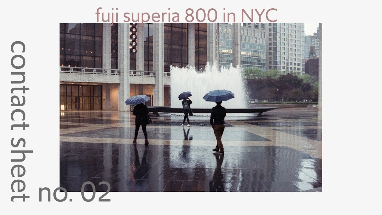 Fuji Superia 800 in NYC - Contact Sheet