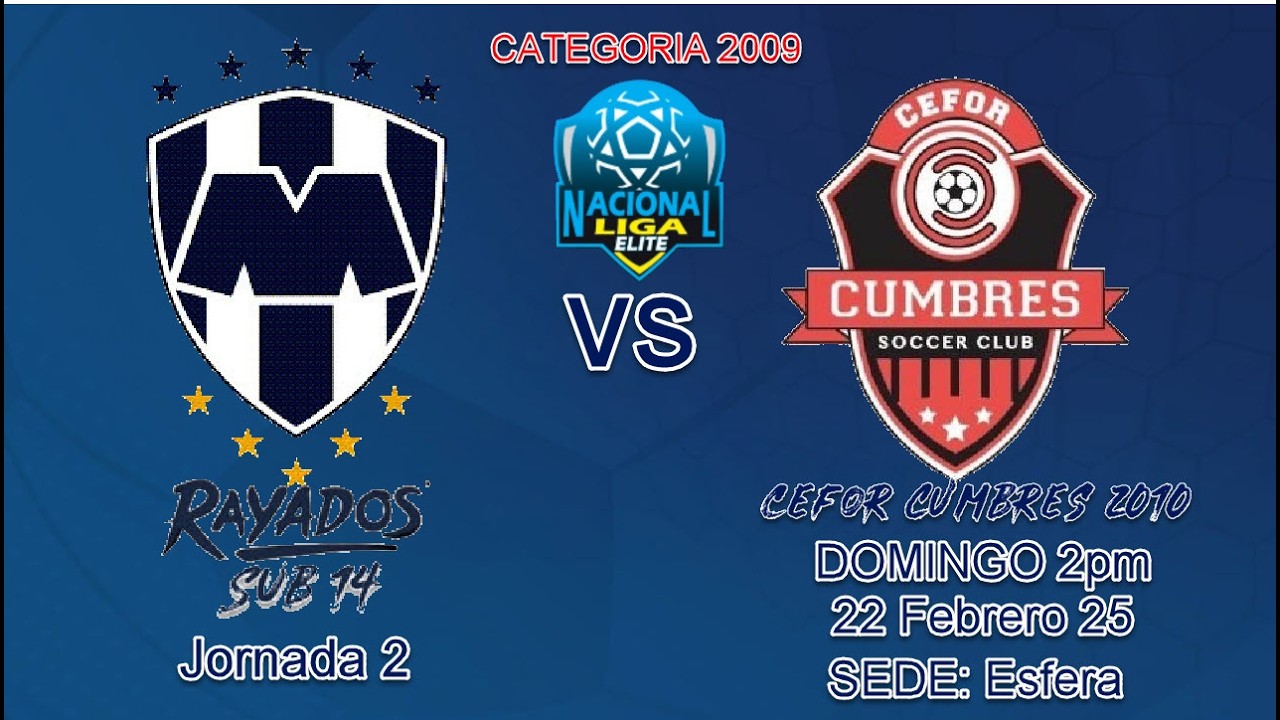 -RAYADOS FB SUB 14(2011) Vs CEFOR CUMBRES 2010 -LIGA NACIONAL ELITE –Jornada 2- CATEGORIA 2009