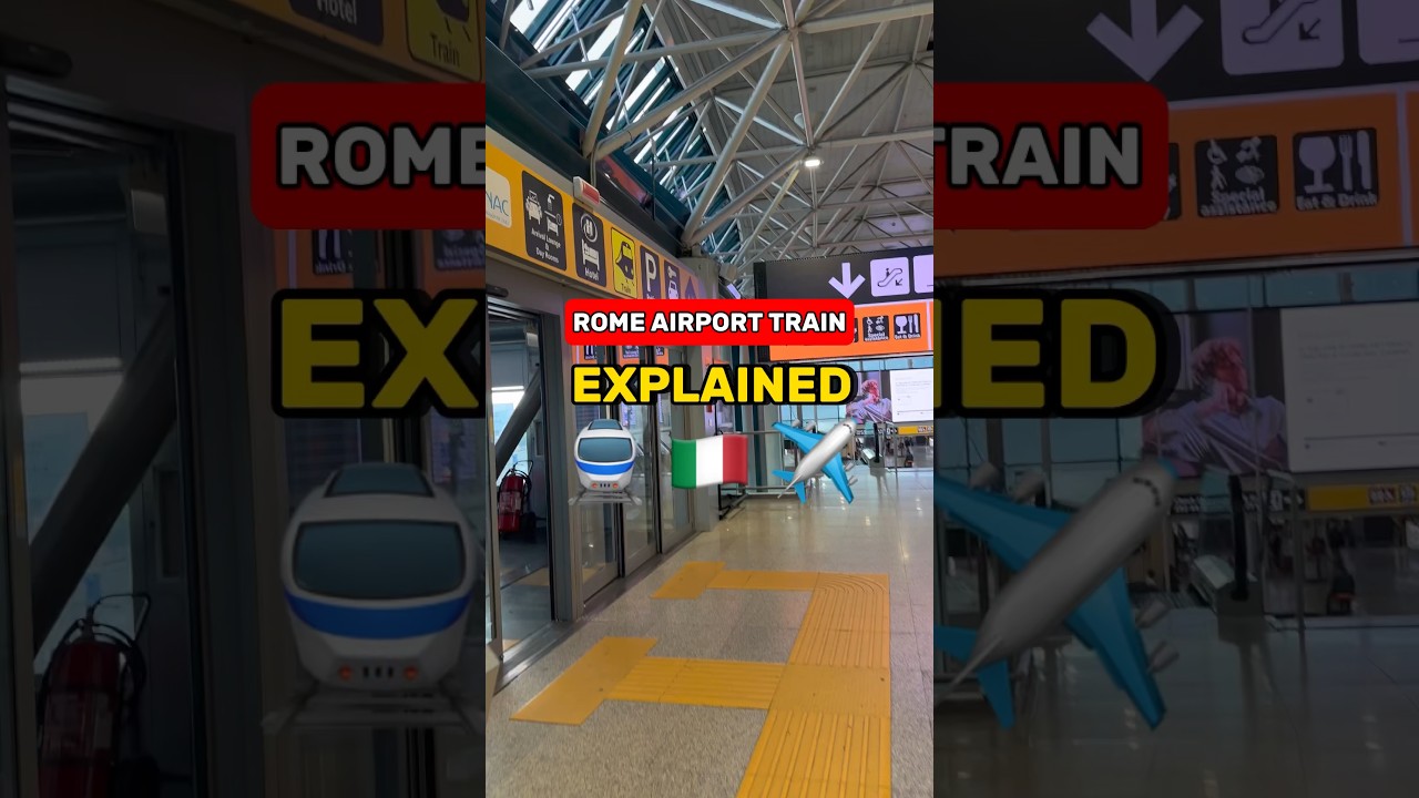 Как добраться на поезде из аэропорта Рима в город #rometravel #romeholiday #romeairport