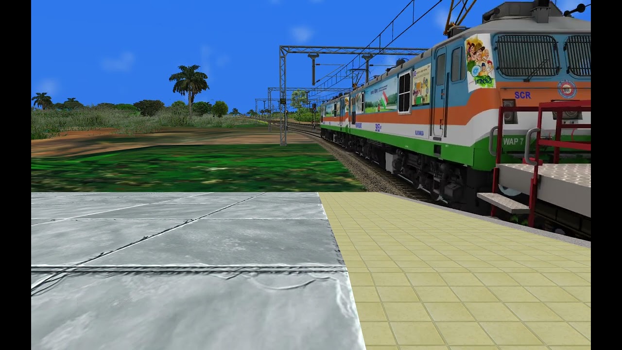 FRIEGHT TRAIN DEPARTURE IN STATION