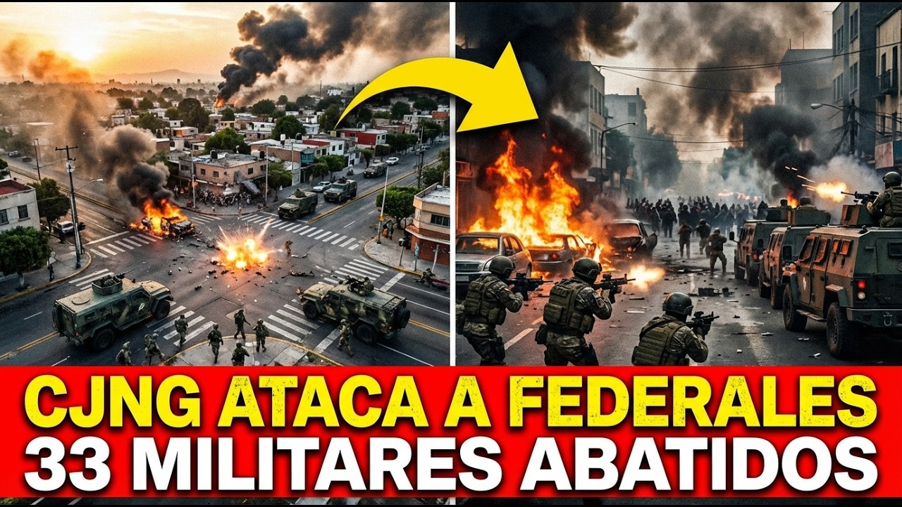 🚨 CJNG DESATA EL CAOS: 17 BLINDADOS ATACAN A FEDERALES Y DEJAN 33 MILITARES ABATIDOS EN MICHOACÁN