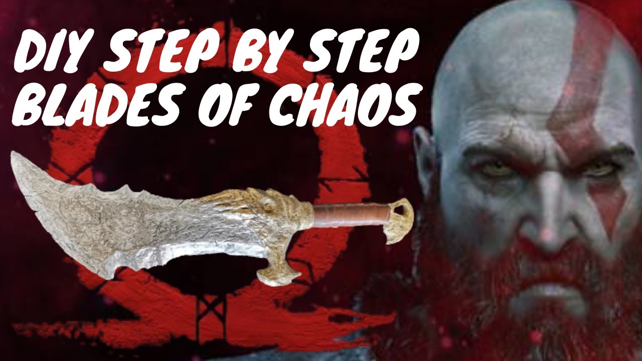How To Make The Blades of Chaos From God of War | DIY + Free Template‼️