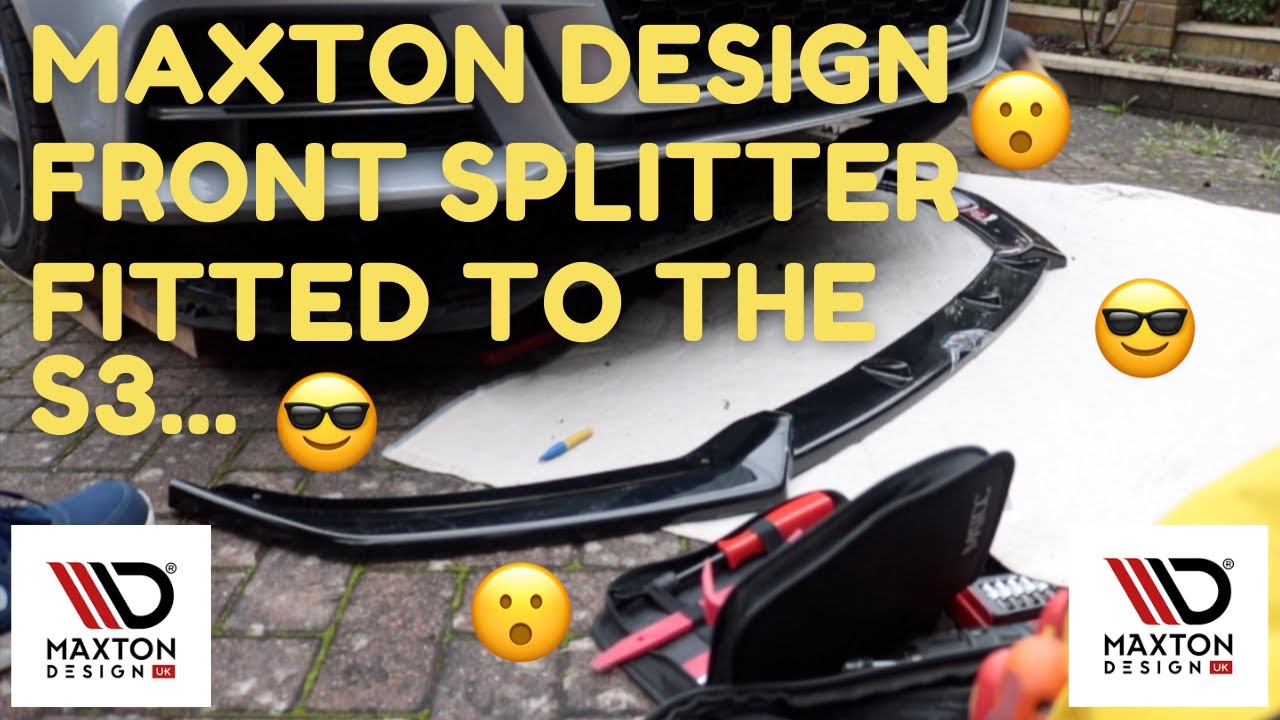 MAXTON DESIGN FRONT SPLITTER FITTED TO THE S3 #maxtondesign #frontsplitter #audis3 #emojicarmods