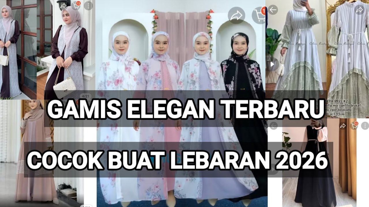 8 MODEL GAMIS TERBARU 2026 SIMPLE ELEGAN