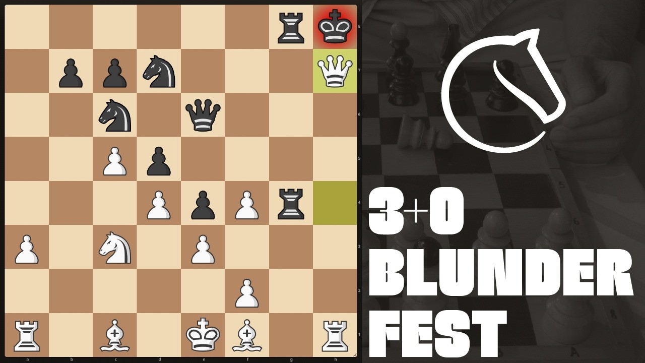 3-Minute Blitz Chess | Blunder Fest ♟️