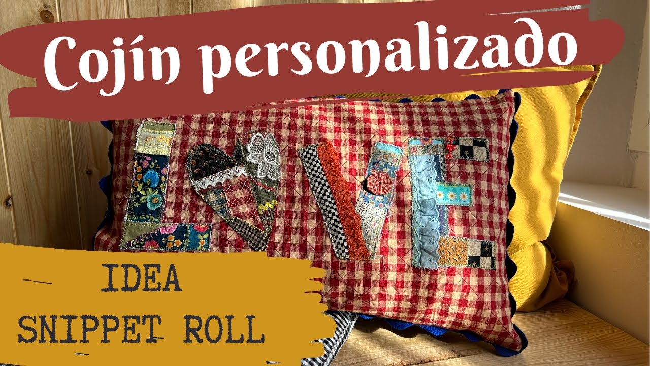🏠Dale un Toque Personal a Tu Casa: Tutorial DIY de Cojín con Snippet Roll ✨