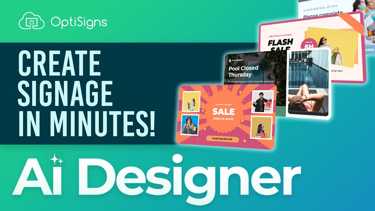 The content creation bottleneck is SOLVED with AI Designer by OptiSigns!