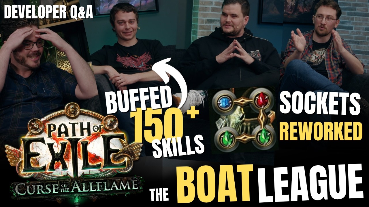 CURSE of the ALLFLAME Developer Q&A - PATH of EXILE's 3.29 Expansion - Boats, Buffs & Socket Changes