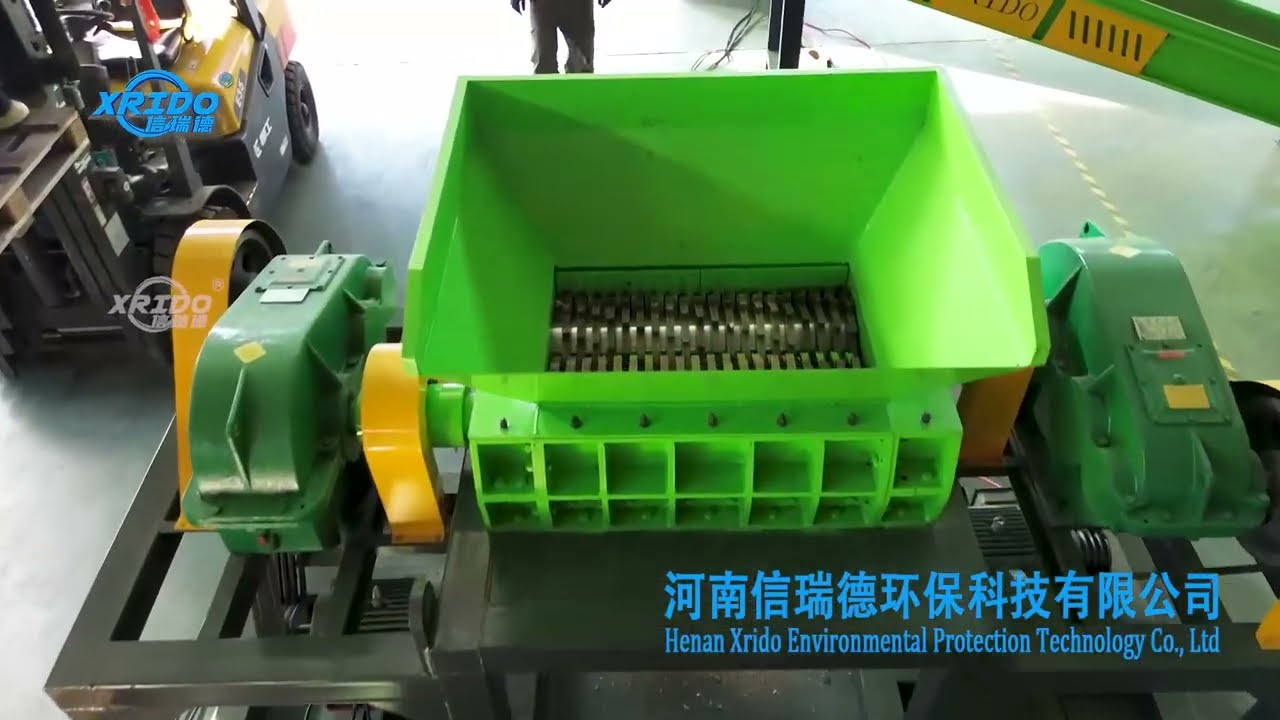 XRIDO 800mm shredder test for metal, plastic, wood.#shredder #recyclingshredder #scrapshredder