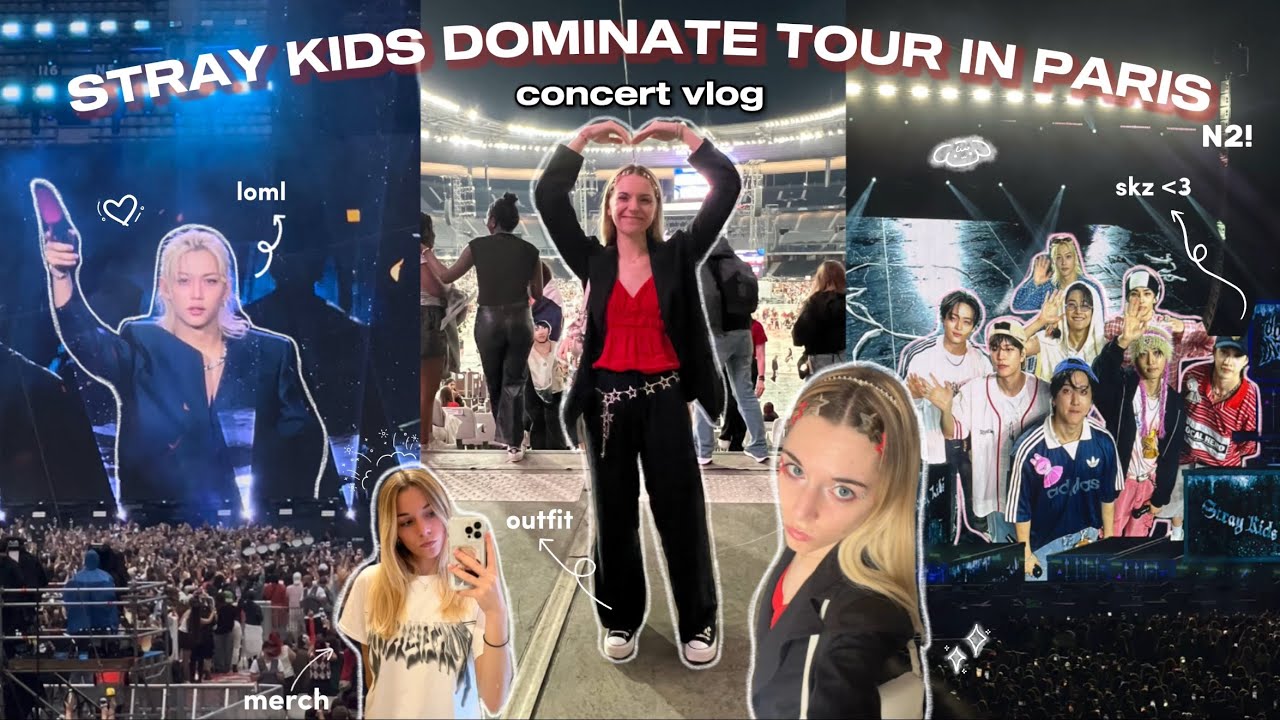concert vlog – stray kids dominate tour in paris 