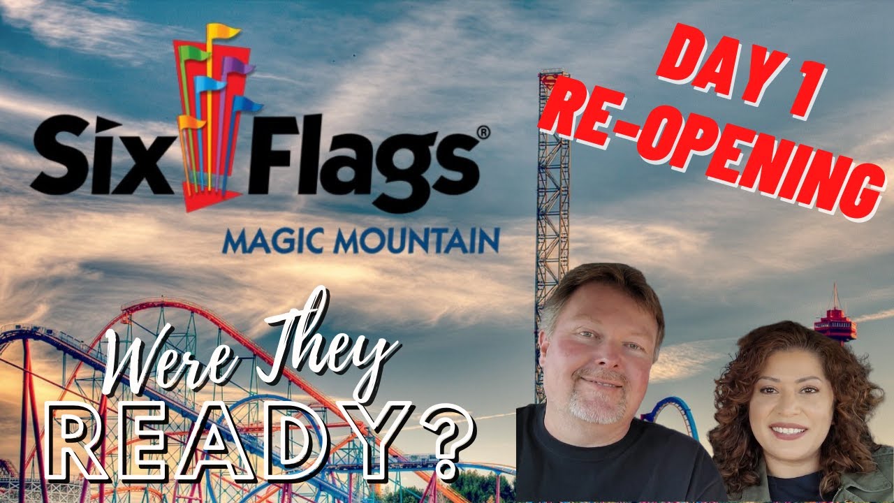 Six Flags Magic Mountain Rides Reopening | First Theme Park Open in California