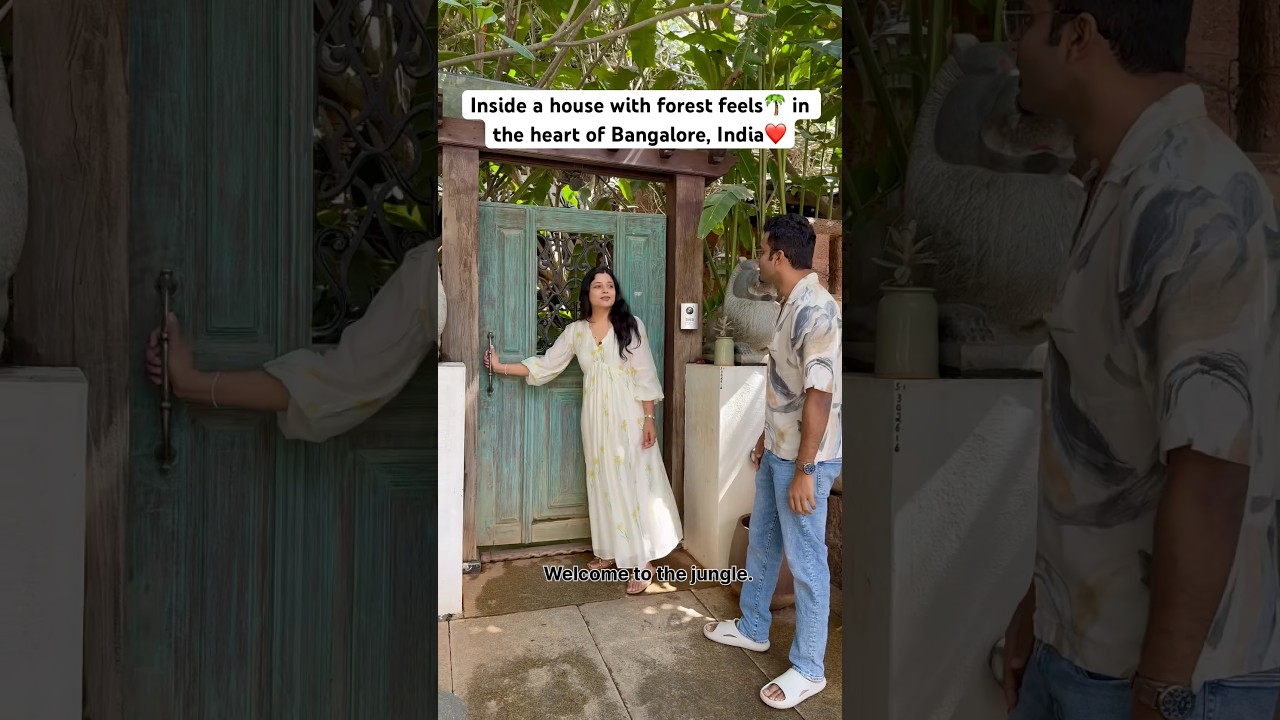 Watch the full video of this jungle house below #housetour #hometour #bangalore #terracegarden