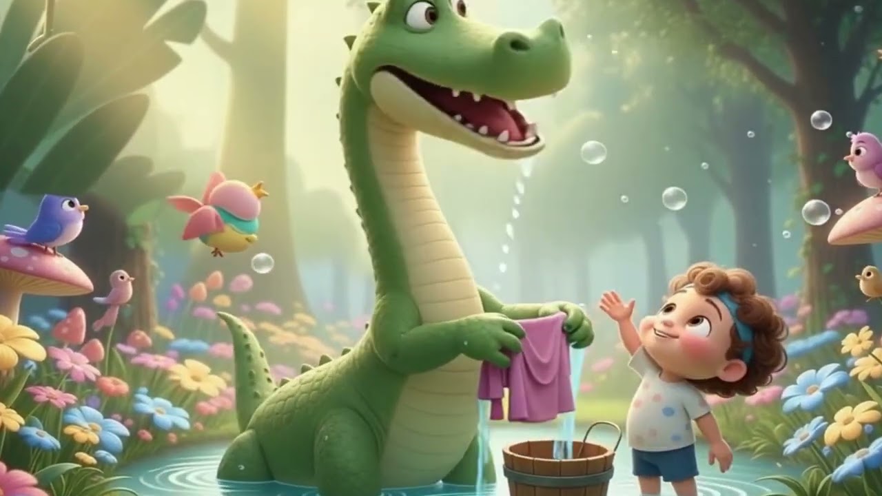jungle washing song l Rhyme and Learn l Nursey kids rhyme