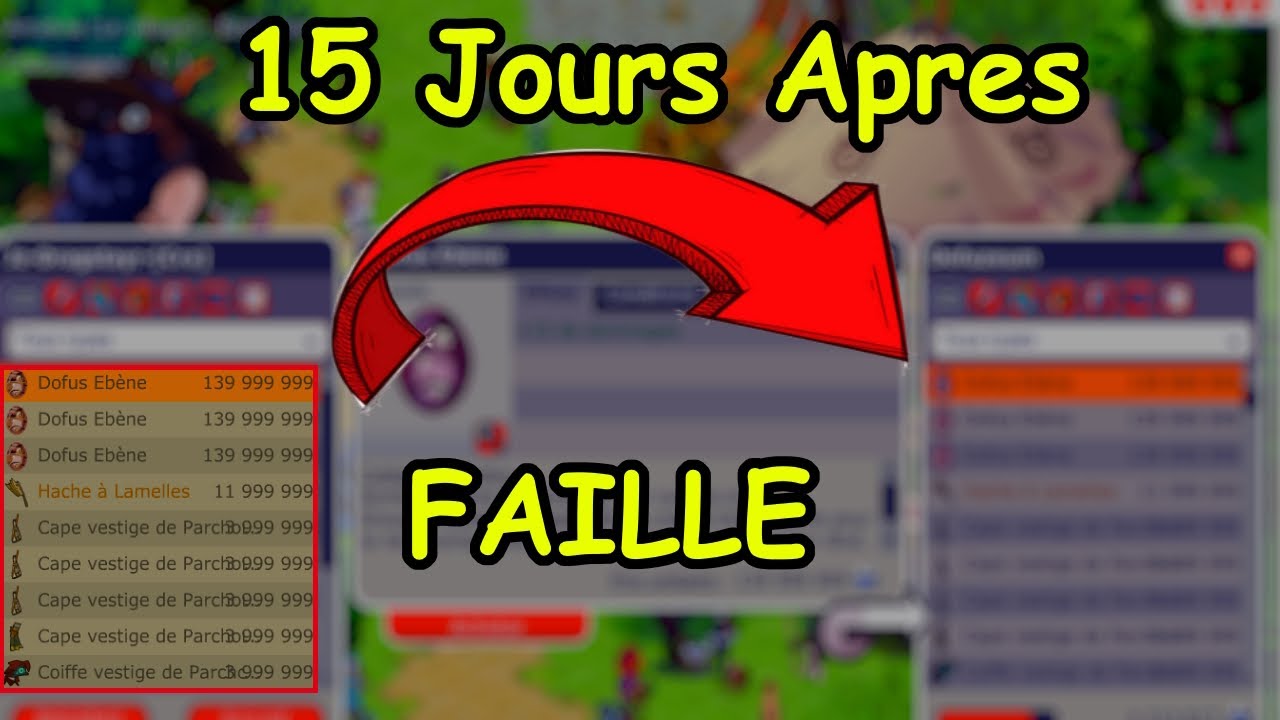 ECONOMIE 15 JOURS APRES LA FAILLE - DOFUS RETRO