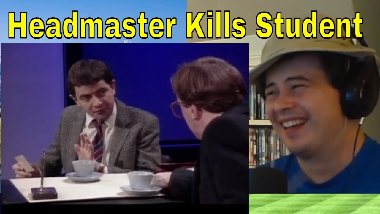 American Reacts Rowan Atkinson Live - Headmaster kills student