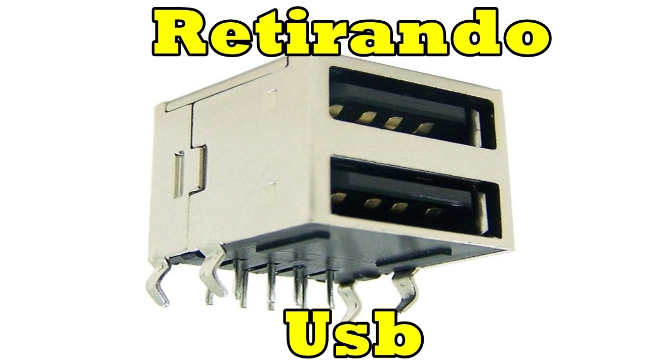 Como retirar conector usb placa mãe