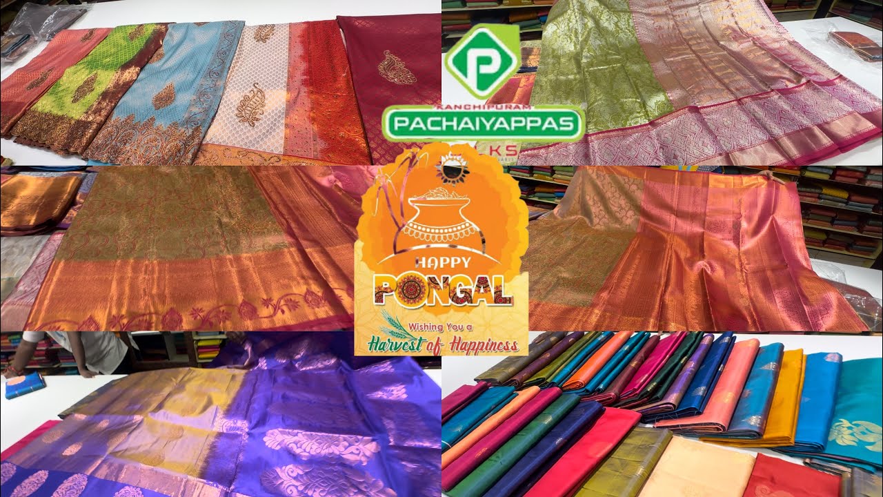 Tnagar Kanchipuram Pachaiyappas Low Budget Wedding Silk Sarees Rs.2275 To 3675 |Pure Soft Silk Saree