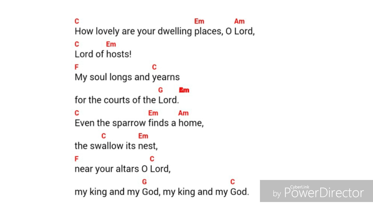How lovely are your dwelling places, oh Lord. Neocatechumenal way song