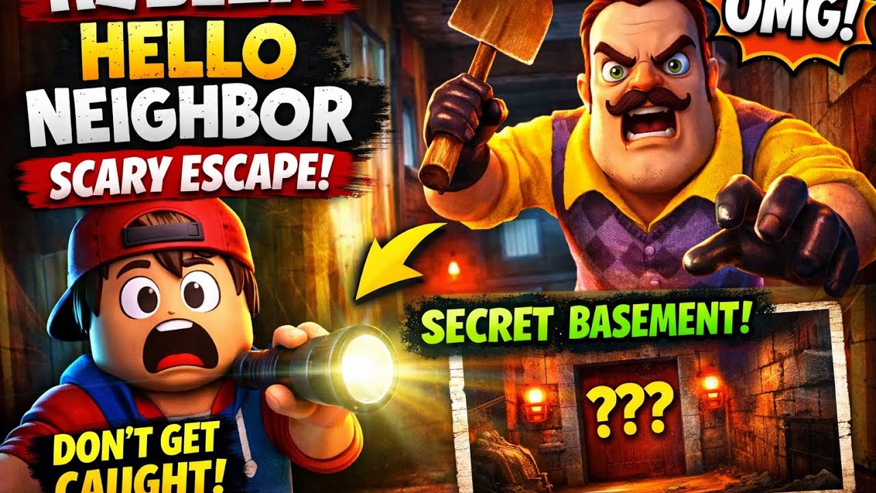 😱Hello Neighbor in Roblox is CRAZY 😲 | 👍Best Horror Gameplay Ever😱 #games #shortfeed #shorts #fyp 