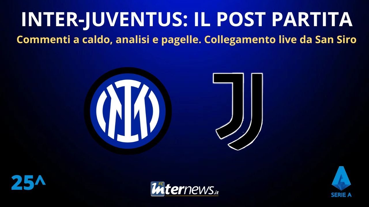 Il POST PARTITA di INTER-JUVENTUS: ANALISI e PAGELLE. COLLEGAMENTO dallo STADIO