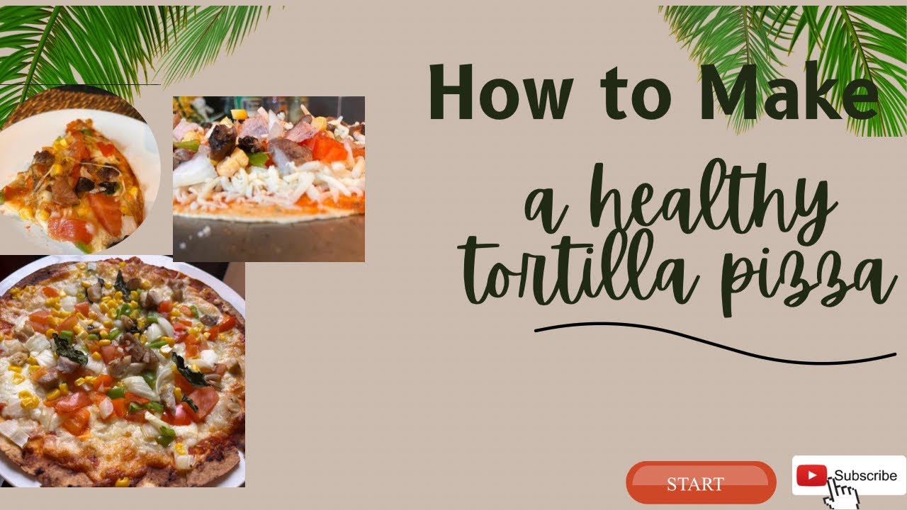 How to make healthy delicious tortilla pizza at home, special recipe ready in Few min. Thin crust🍕