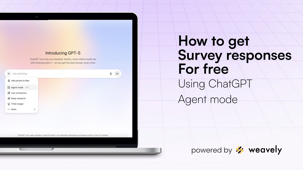 How to Get Free Survey Responses Using ChatGPT Agent Mode