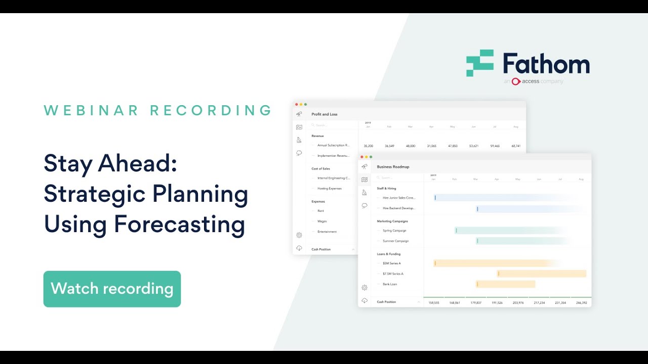 Stay Ahead - Strategic Planning Using Forecasting in Fathom