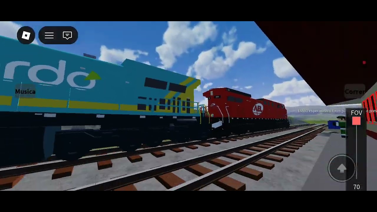 Vídeo do trem da ll logística passando