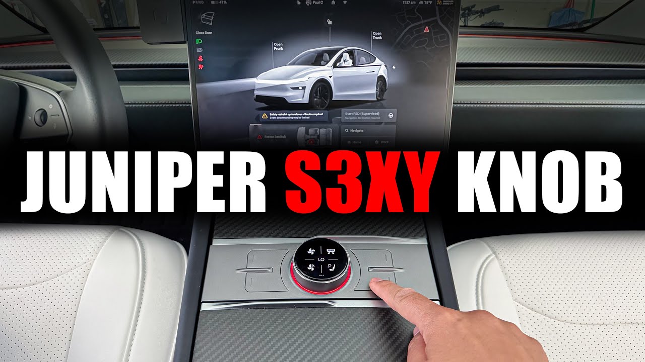 New 2026 Model Y Juniper S3XY Knob Full Review / Best Tesla Accessories of The Year! #tesla