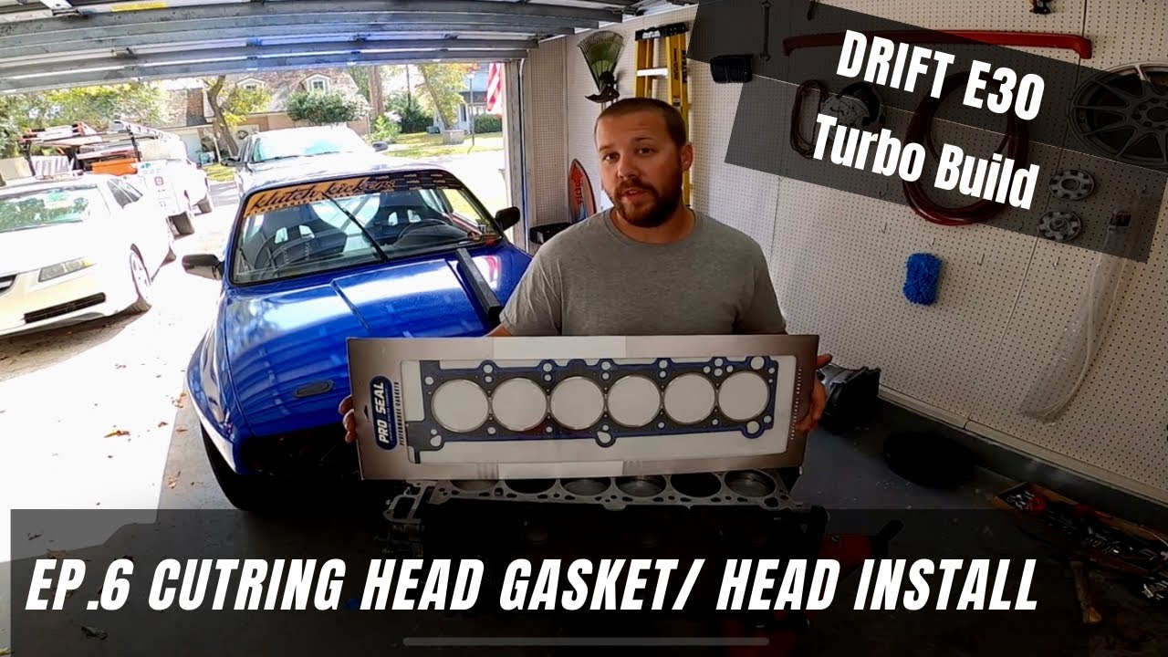 BMW E30/E36, M52 24v Turbo Drift Build Ep.6: ARP Studs/Cutring head gasket/ Cylinder head install