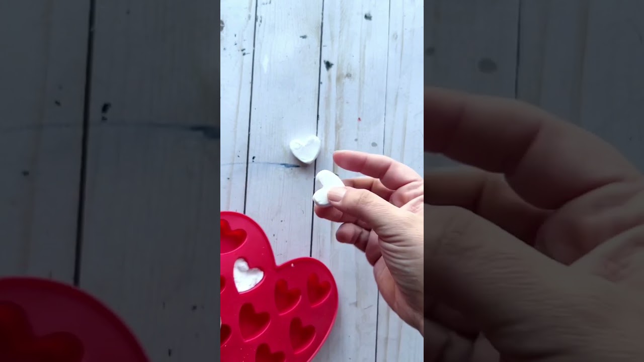 dollar tree valentine craft using heart mold