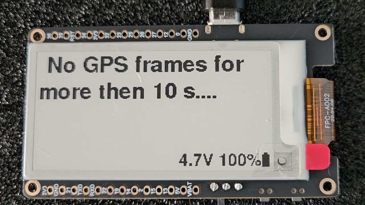 Flashing T5 board with the ESP-GPS software