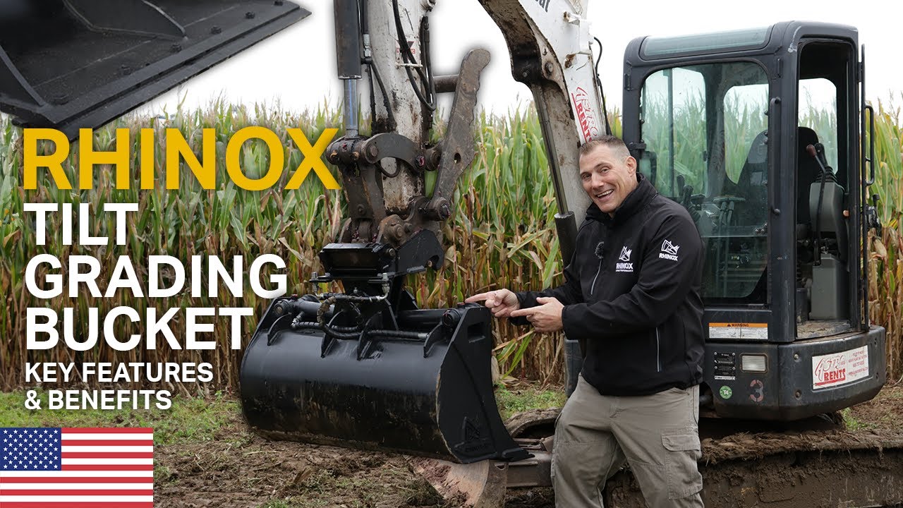 RHINOX TILT GRADING BUCKETS - Sizes & Parts | Rhinox Group US