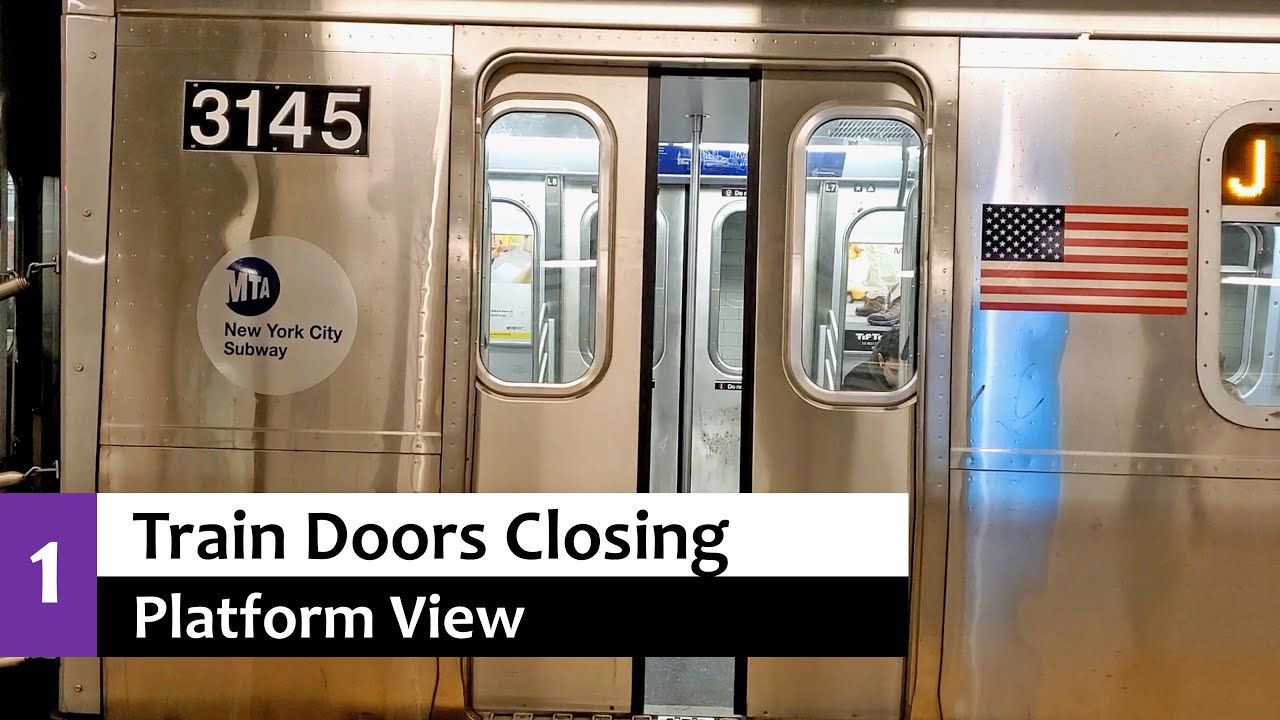 Train Doors Closing - Platform View