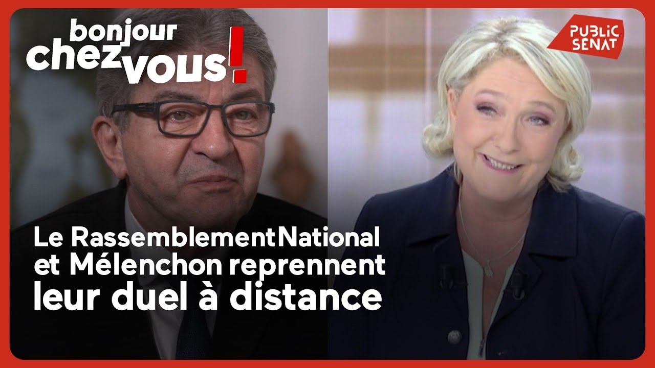 Le Rassemblement National et Mélenchon reprennent leur duel à distance