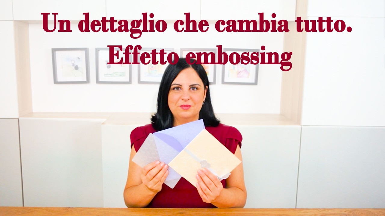 Un dettaglio che cambia tutto.  Effetto embossing | Nozzeggiando